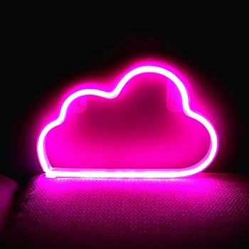 Led, Neónové Svetlá Pre Svadobnú Noc Svetlá na Čítanie Cloud Prihlásiť Neon Led Svetlá USB Nebo Modeing Nightlights Izba Shop Dekorácie