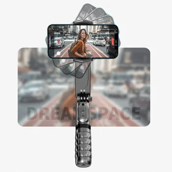 NOVÉ Bezdrôtové Bluetooth Selfie Stick statív Ručné Gimbal Stabilizátor Mobilný Telefón Gimbal Stabilizátor S vyplniť svetla Teplá Predaj