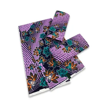 Nádherný Ankara Vosk Textílie Afriky Batik Vytlačí tkanina Bavlna Mäkké Zaručené Skutočný Reálny Vosk Pre Šaty 6 Metrov F3-16