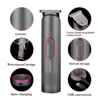 Nízka Hlučnosť Hair Clipper Elektrické Prenosné USB Nabíjateľné Vodeodolný Holiaci strojček S Ostrý nôž Bezpečné, Odolné Bezdrôtový Holič Sady