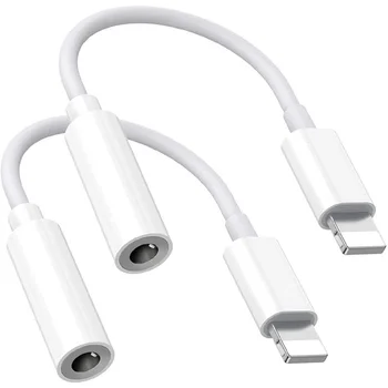Osvetlenie Na 3,5 mm Jack Audio Konektor Kábla Konvertor Audio kábel Audio Adapter pre iPhone AUX Adaptér pre Huawei Xiao