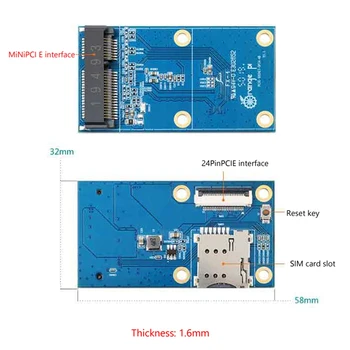 Pre Orange Pi 4B Expansion Board PCIE Zásuvky Špeciálne Rozhranie OPI4 na Mini PCIE Adaptér Doska