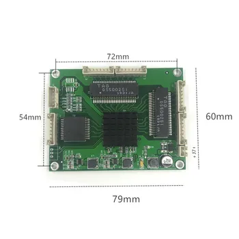 Priemyselné triedy mini 3/4/5 port, full Gigabit switch previesť 10/100/1000Mbps Prenos modul zariadenia slabé box switch modul