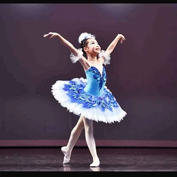 Prispôsobený Najpredávanejšie Anna Shi Klasická Spandex Fáze Tutu/Girl Blue Bird Balet Tutu Šaty,Baletné Šaty Dizajn Tanec Tutu
