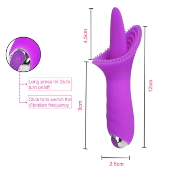 Sex Upozorňuje Cunnilingus Masér Stimulátor Klitorisu Jazyk Vibrátor Masturbator pre Ženy 10 Rýchlosť Klitoris Vibrátory pre Dospelých Hračky
