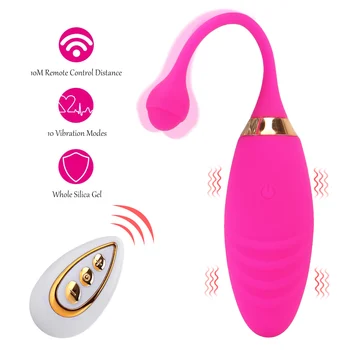 Sexuálne Hračky Vibrátor Pre Ženy 10 Rýchlosti Vibračné Vajíčko Skok Vajcia Bezdrôtové Diaľkové Análny Stimulácia Klitorisu Dospelých Produkty