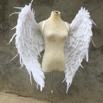 Skladacie biely anjel perie krídel fotografie dovolenku stranou výkon rekvizity