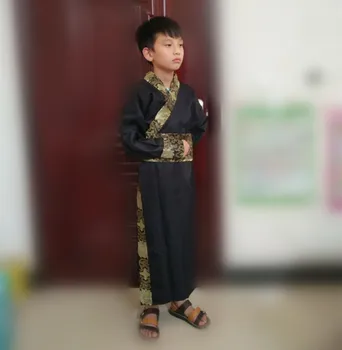 Staré Čínske Kostým Chlapci Fáze Výkonu Oblečenie pre Dynastie Dieťa Hanfu Kostým Saténový Župan Čínske Tradičné Šaty Chlapcov
