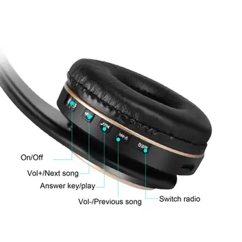 T8 Bluetooth 5.0 Skladacia Prenosných Bezdrôtových Slúchadiel Music Headset Ľahké a Odolné, Mäkké pre Mobilný Telefón