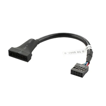 USB 2.0 Doske, 9 Pin základná Doska, Žena Hlavičke USB 3.0, 20 Pin Krytu, Muž Adaptér Converter Kábel