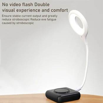 USB Ochrana Očí Svetlo Inteligentné Ovládanie Hlasom Mini Spálňa Nočného 3 Farby Svetla Študentské Koľaje Lampa pre Obývacia Izba
