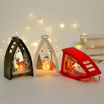 Vianočné dekorácie led sviečka, svetlá, Vianočné závesné osvetlenie, detské nočné osvetlenie, nové retro okenné dekorácie, ozdoby