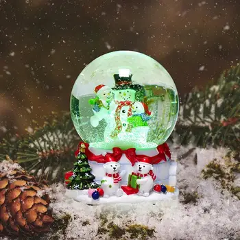 Vianočné Snehuliak Crystal Ball Sneží Music Box Domova Vianočné Dekorácie, Doplnky Crystal Ball Ozdoby Na Stôl Dekor