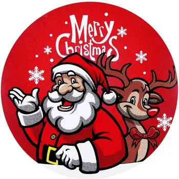 Vianočný Štítok Santa Claus Elk Vzor Nálepky Strany Dovolenku Nový Rok Dekorácie 2022 Darček Nálepky 500pc/1.5 Palca
