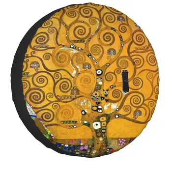 Vlastný Strom Života Gustav Klimt Náhradné Pneumatiky Kryt pre Toyota Maliarske Umenie 4WD 4x4 Auto Chrániče Kolies 14
