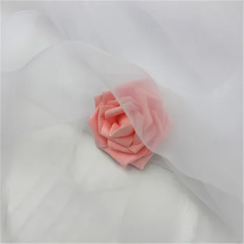 Vysoko kvalitné biele oka matný priadza/svadobné tutu sukne biela oka/svadobné usporiadanie biela priadza/perlinkové tkaniny tkaniny sukne