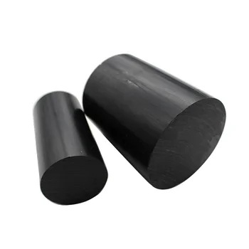 Čierne Plastové PVC Kolo Rod Bar Machinable 8 mm 10 mm 12 mm 15 mm 20 mm 25 mm 30 mm 35 mm 40 mm 45 mm 50 mm 55mm Dia 500mm Dlhé