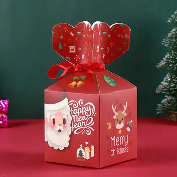 Štedrý Deň Apple Box Vianočné Cukrovinky, Boxy Obaly Nový Rok Party Darčekový Box Deti, Darčeky, Dekorácie, Vianočné Party Dodávky